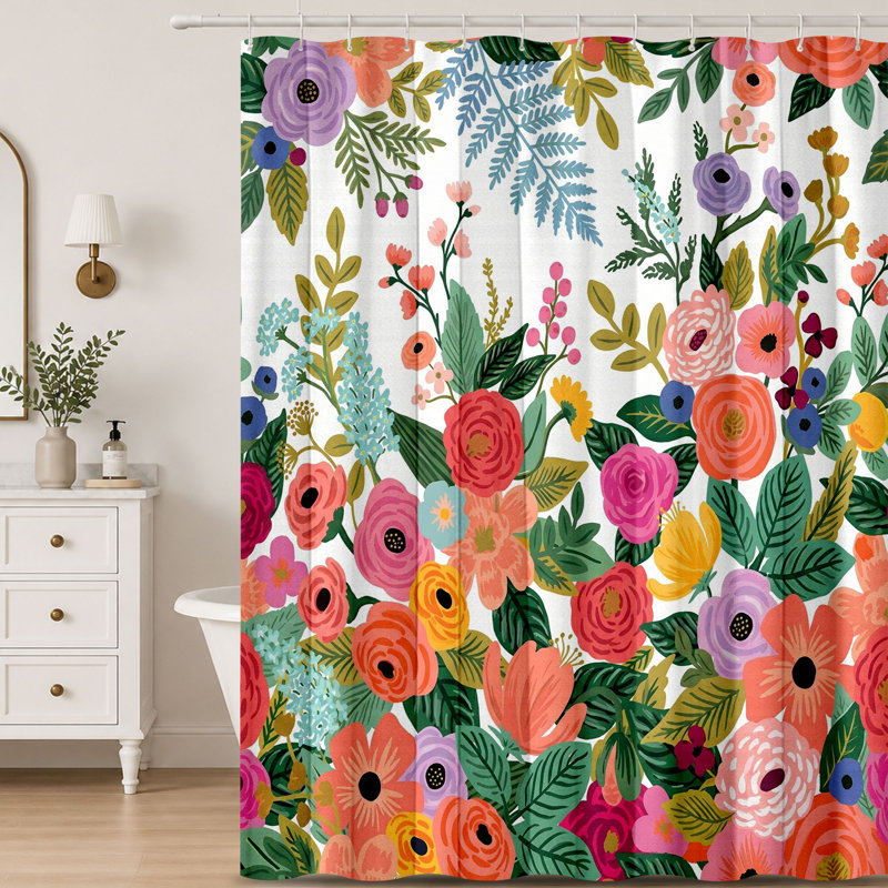 Shower Curtains with Hooks Included