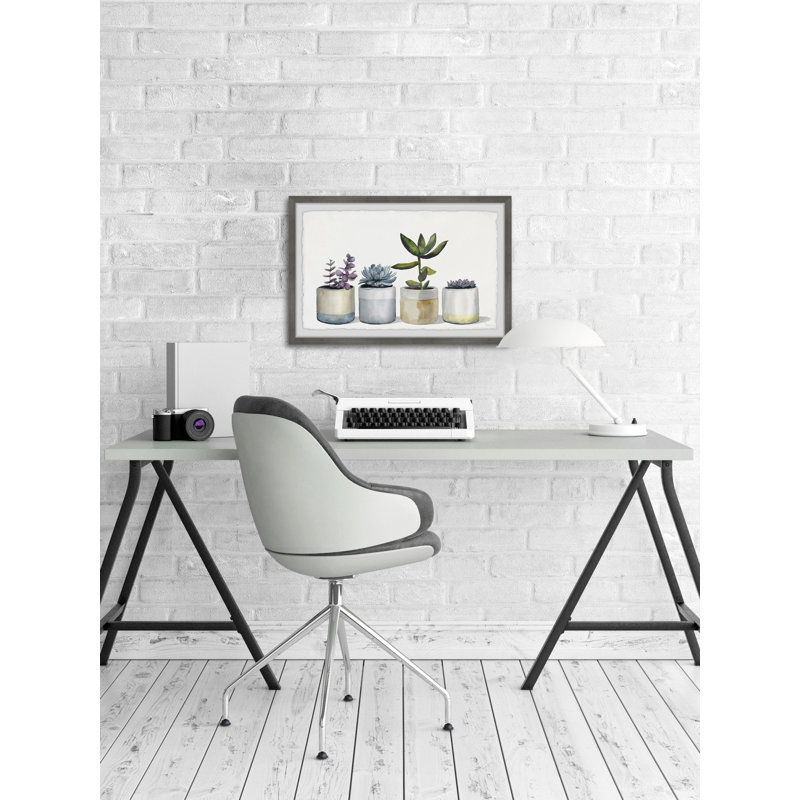 «Dessert Plants», reproduction encadrée, H 24 po x l 36 po x P 1,5 po