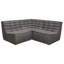 Canapé modulaire de coin modulaire 3 pièces Ema-115686141-115686142