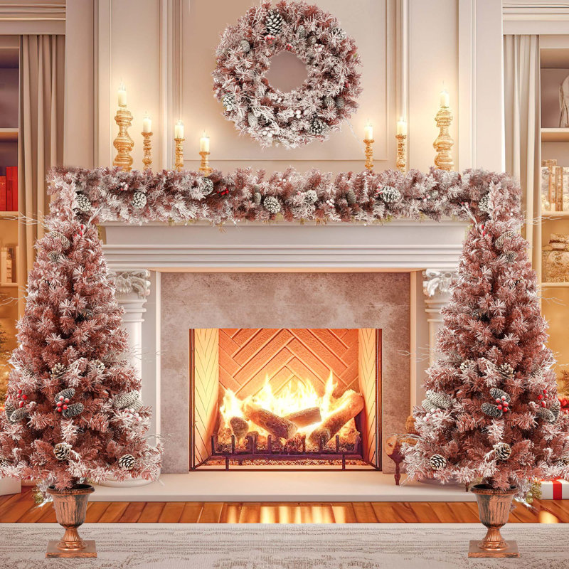 Lighted Pine Christmas Tree