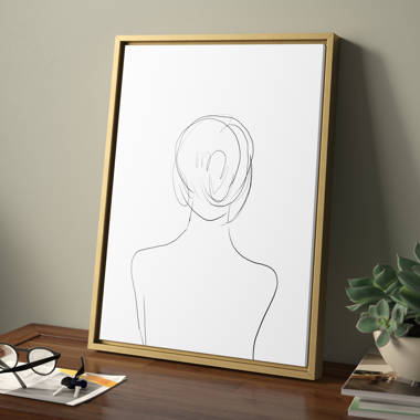 Quadro su Tela Minimalist Woman Line Art - PrintMarket