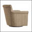 Fauteuil d'appoint pivotant en similicuir au design élégant et pivotant à 360 degrés pour une assise confortable et un décor polyvalent-1563475263