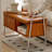 Brown Upholstered Bench