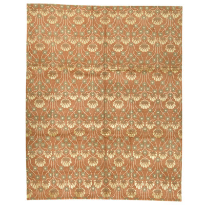 Handmade Silk and Wool Area Rug