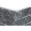 Stonecrest Celestine 6 in. x 18 in. Honed Marble Ledger Corner Wall Tile-91764138