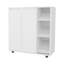 Range-chaussures Houck avec 3 tablettes latérales, rangement compact pour chaussures, bottes et accessoires-373005867