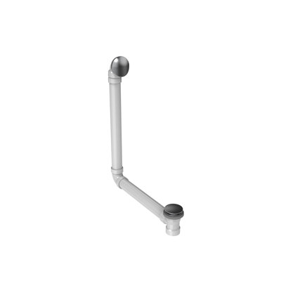Leg Tub Drain 26" H with Overflow