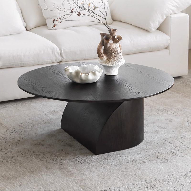 Table basse French French, Noir, H 16,1 po x L 37,4 po x l 37,4 po