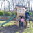 Cliffbrook Wooden Outdoor Two-Story Playhouse with Slide