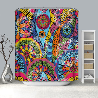 Posie Shower Curtain with Hooks Included