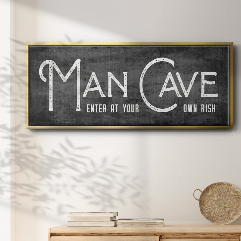 Man Cave- Framed Canvas
