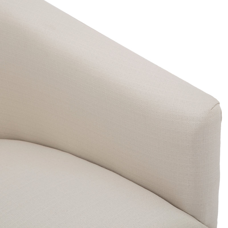 Chaise pivotante à jupe en lin Earl