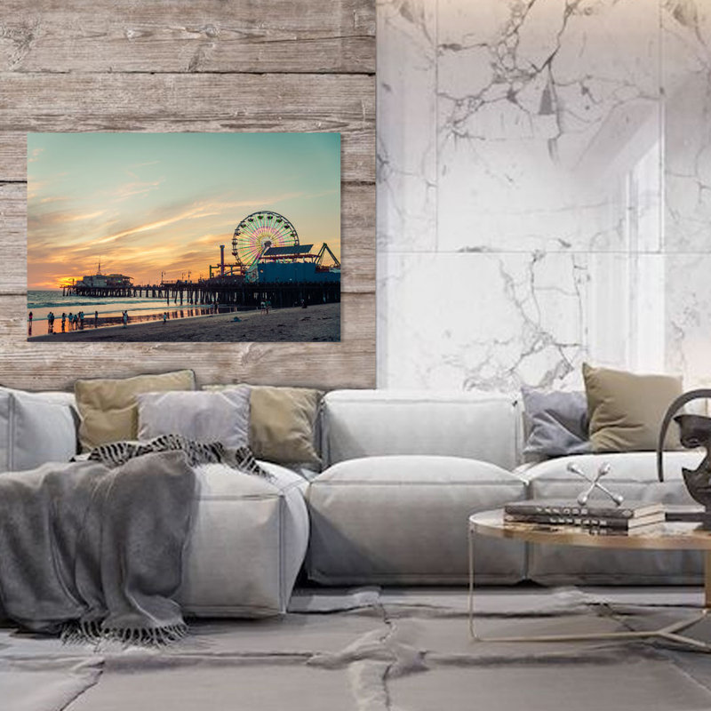 Beachside park ! -photographie sans cadre, H 40 po x l 60 po x P 1 po, Aluminium