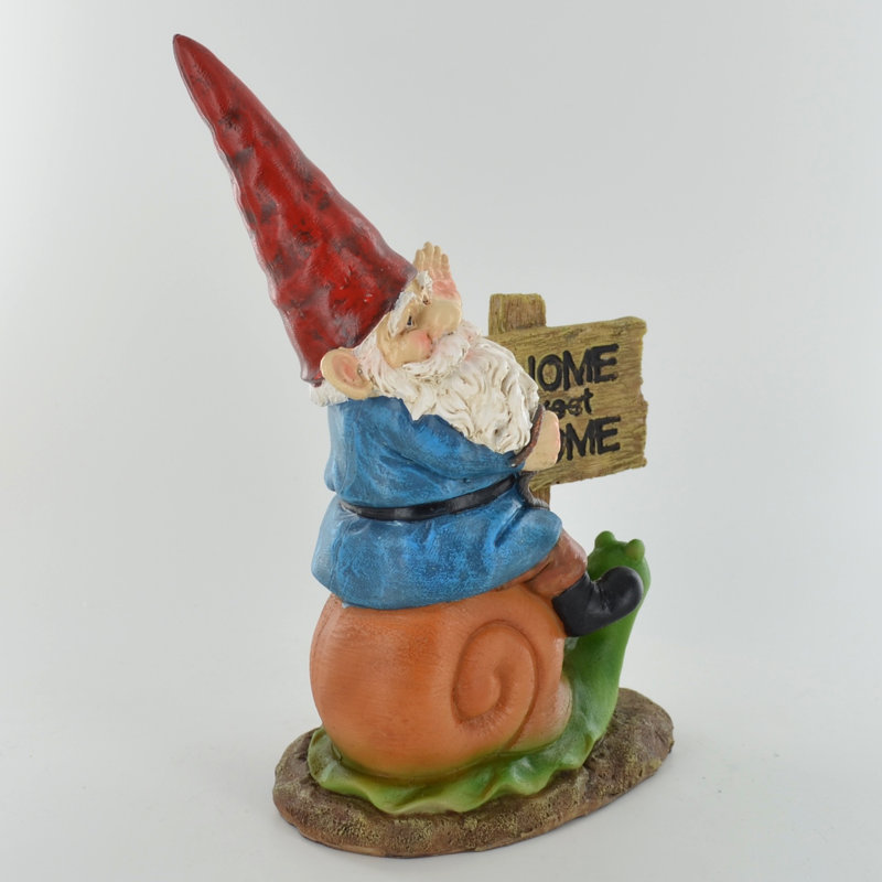 Hearne Gnome Sweet Gnome on Snail Fairy Garden