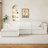 Boneless Modular Sectional Sofa, No-assembly Sectional/corner Couch, Chenille-2137687551-2137787696