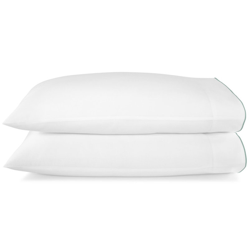Melody 420 Thread Count Egyptian-Quality Cotton Sateen Pillowcase, King, Pearl