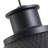 1-Sand black round dimmable iron pendant light