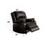Zuriel Brown Synthetic Leather Recliner Chair-582115585