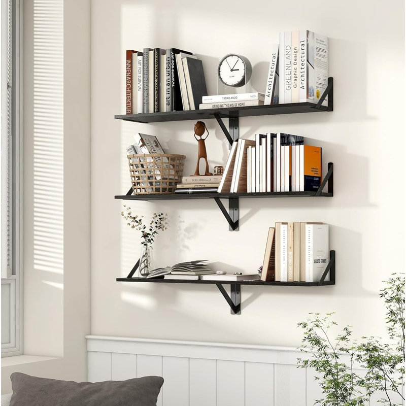 2 Piece Wood Floating Shelf