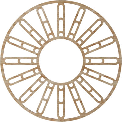 Médaillon de plafond en bois Hale