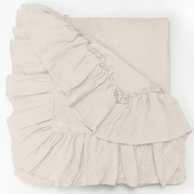 Housse de couette 100% lin Calie - très grand, Housse de couette très grand, Ivoire