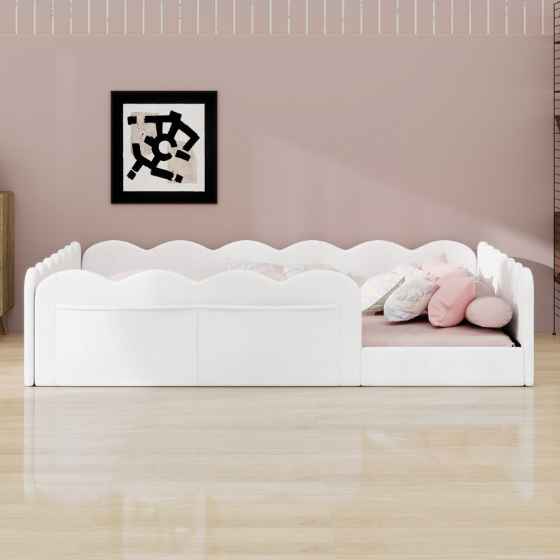 Lit tapissier tendance pour appartements urbains, Blanc