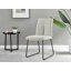 White & Grey Marble Effect Melamine Dining Table and Chairs - 4 Luxury Dining Chairs-86801290
