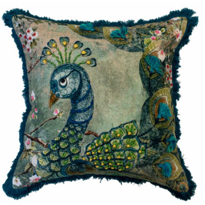 Cartlin Abstract Teal Cushion
