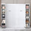 Grand lit escamotable mural avec portes de rangement-1033471299