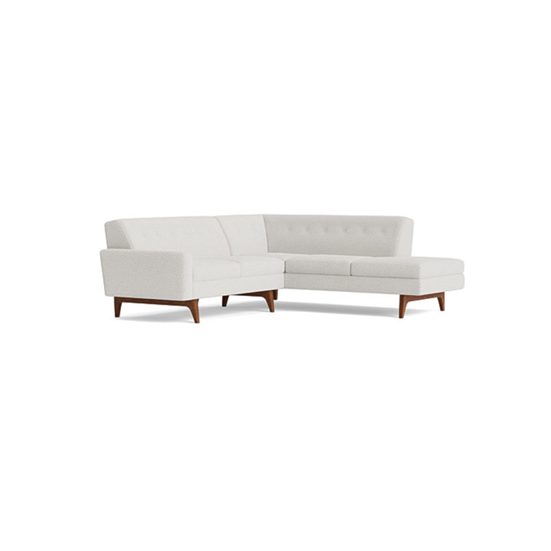 Tyler Sectional With Bumper (95" X 95"), Performance Weave - Natural, Right Hand Facing