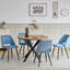 Modern Cutout Back Corduroy Upholstered Dining Chair, Kitchen Dining Accent Chair,Black Metal Legs-1415678815-1419805991