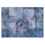 Tapis bleu intérieur / extérieur lavable à la machine Xhevrie-708650297