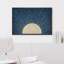 «Blue Sun Rays», reproduction d'art sur toile encadrée simple-108345515-108345516