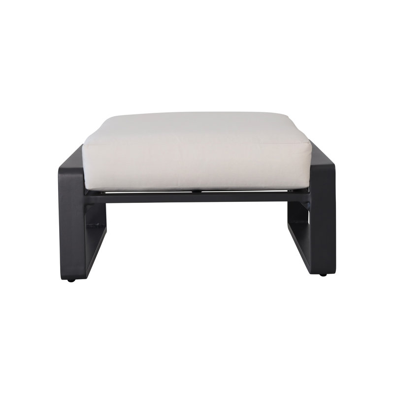 2 repose-pieds en brun - structure en aluminium Repose-pieds polyvalents: des coussins pour tout espace