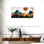 Ensemble de 3 montagnes montagneuses sur toile-92790446