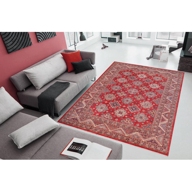 Tribal Gioni Immanuel Red/Beige Wool Rug - 11'11'' X 14'8''