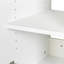 Armoire de rangement murale empilable, blanc