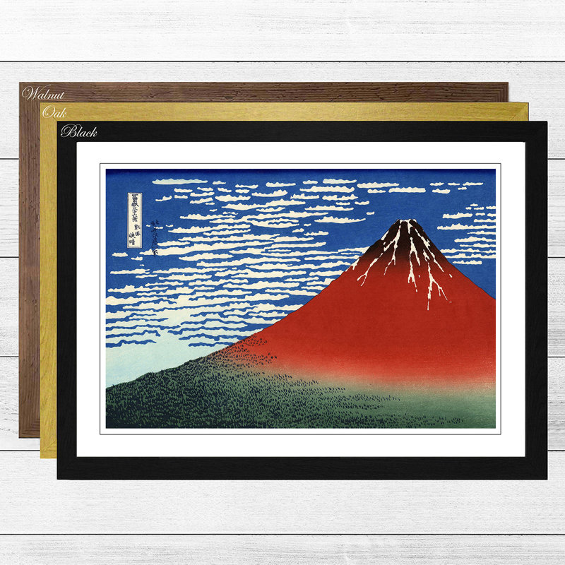 Katsushika Hokusai - Single Picture Frame Painting, Black