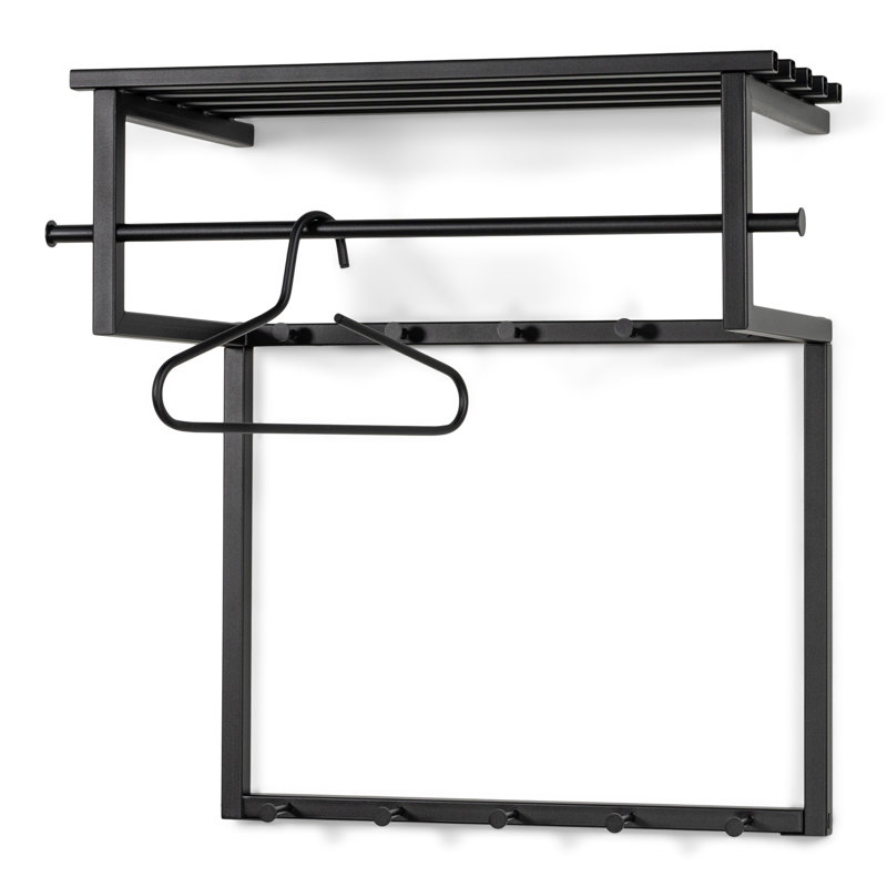 Rizzoli Metal Wall 10 - Hook Wall Mounted Coat Rack