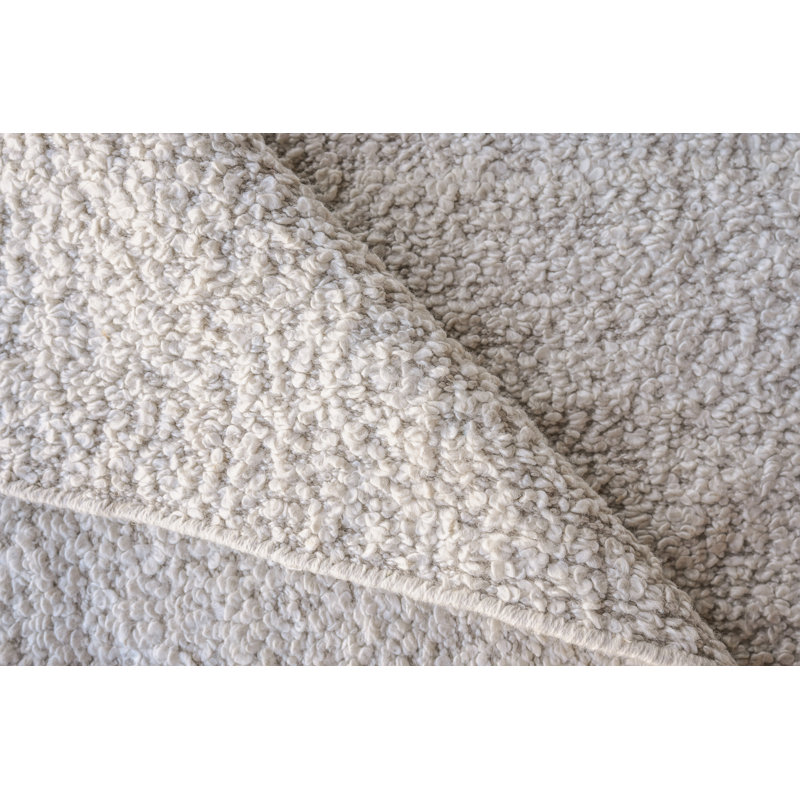 Morello Hand Made Area Rug in Ivory, Rectangle 12' x 15'