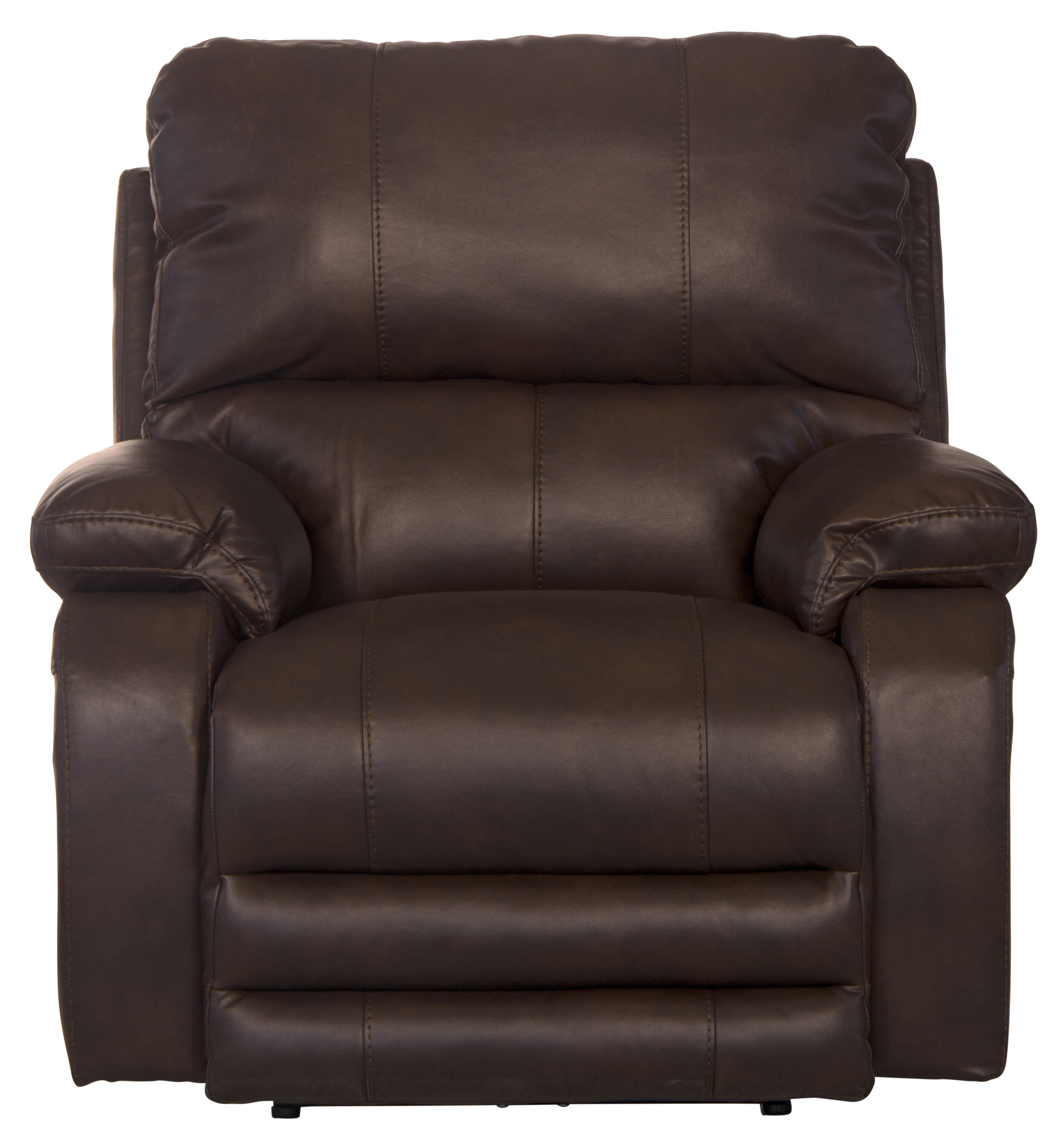 Huguley Power Lay Flat Recliner with Extra Extension Foot Rest Wildon Home Body Fabric: Brown Polyester