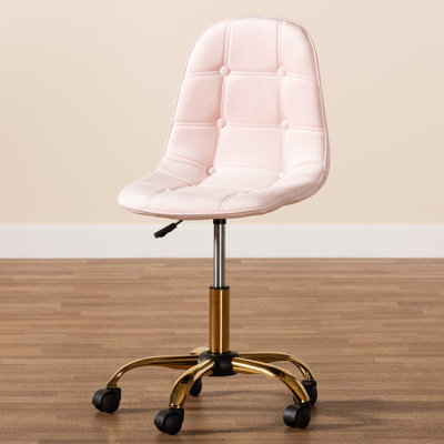 Everly Quinn Loftus Velvet Task Chair