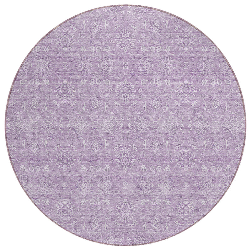 Tapis ivoire rond 8 po