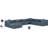 Ivion Upholstered U-Shaped Sectional Reversible-94884352