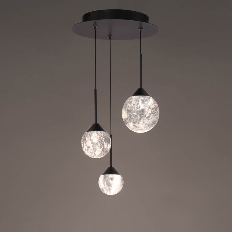 Quest 3 - Light LED Pendant, Black