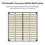 King Size Cloud Bed Frame with Oversized Adjustable  Headboard, & Metal Slat Support-1029470693