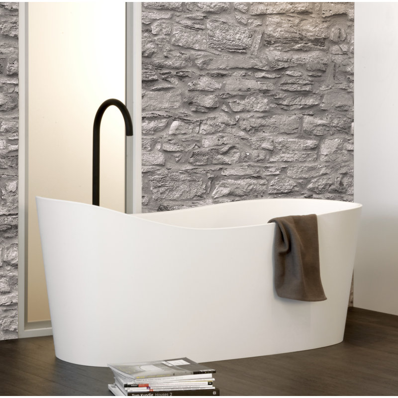 Wave 57.62'' L Soaking Bathtub