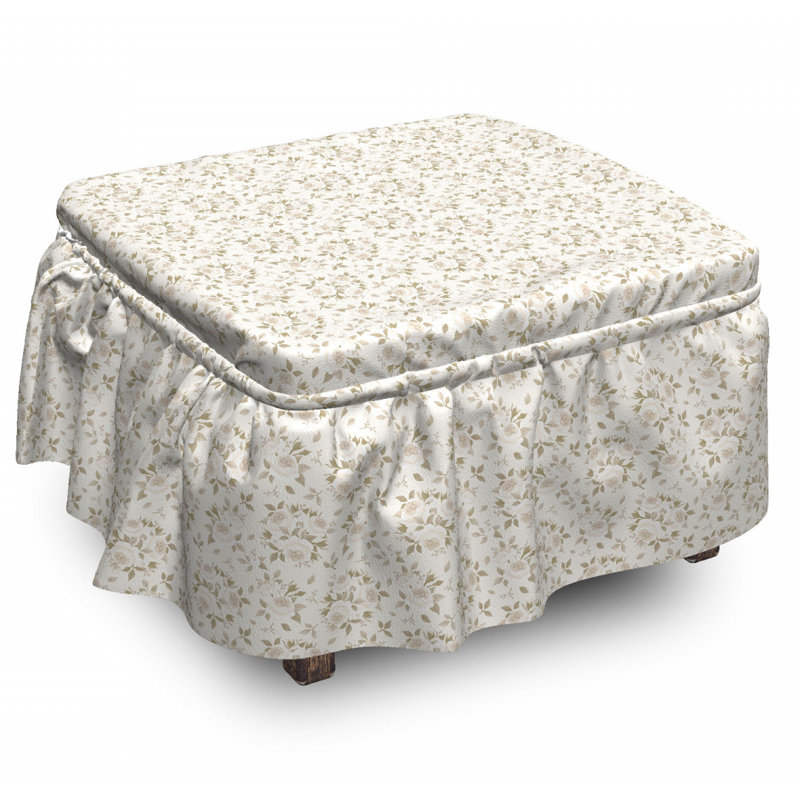 Box Cushion Ottoman Slipcover
