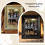 Cadre photo mural 5 pièces x 7 po or antique 5 pièces pour pendaison de crémaillère-131274641-131274642-131274643