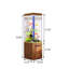 Petit aquarium vertical en verre 23,62 "brun ultra transparent-129944178-129946467